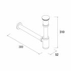 Siphon SMART avec siphon et bonde de vidage clic-clac