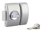 Verrou design argent cylindre 45mm + 3 clés 5 goupilles