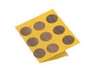 Cache vis adhesif chêne - sachet x60