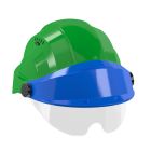 Casque - Orizon vert visiere bleue avec lunette - Taille unique