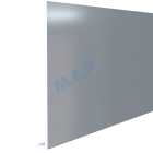 Rivecel '9' Planche de rive en PVC cellulaire hauteur 400 mm X 5 mlép 9 mm - Rivecel '9' Planche de rive en PVC cellulaire hauteur 400 mm X 5 mlép 9 mm couleur GRIS
