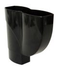 JAMBONNEAU POUR TUBE DESCENTE OVATION 105X76 NOIR    - JAM107N