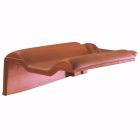 Tuile de rive à rabat gauche à recouvrement terre cuite Panne H2 Amarante Rustique - long. 43,3 cm
