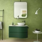 Plan de toilette MAM 900 gauche pour plan vasque à poser MARBRE BLANC 910 x 12 x 510 mm