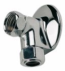 Applique murale laiton chromé M15/21 Ecrou tournant 14-15/21 - Rosace Ø55mm