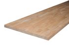 Panneau lamellé collé intérieur Hévéa abouté, joint droit 1 belle face - Long. 3000 mm x larg. 650 mm x ep. 56 mm