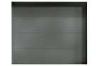 Porte de garage sectionnelle à refoulement plafond en acier isolé motorisée, personnalisable, 40 mm - SEIYA