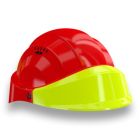 Casque - Orizon rouge visiere fluo jaune - Taille unique