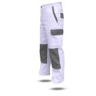 Pantalon de travail Presti-confort T1 Coloris Blanc/Gris Praticité et confort avec renfort genoux