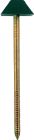 Pointe annelée tête cloche RAL 6005 - long. 70mm x diam. 3,1mm - Seau de 200