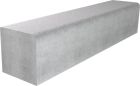 Bordure profil pierre - long. 1m x larg. 20cm x haut. 20cm - 1 arrondi - béton gris - CE 6.0