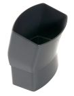 COUDE MALE/FEMELLE 15' POUR TUBE DE DESCENTE 105X76 TYPE OVATION 38 ANTHRACITE   - CM1GTA