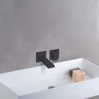 LAVABO MURAL TABULA 2 TROUS SAILLIE 18 CM BLACK MAT