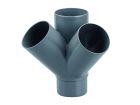 Culotte PVC Dble Eqr MF 45° 100 GN