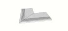 Carrelage en Grés cérame - Zephyr Grey Accessori per piscina e giardino Margelle bord antiderapant rectiligne angle ext. complet (2 pieces) antiderapant