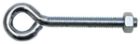 PITON A VISSER FIL. MET. ZINGUE  6 X 50 mm ECROU - P/4