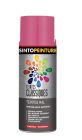 Peinture acrylique metal , bois , plastiques classique brillant rose poupée - aérosol de 0,4L