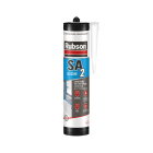RUBSON Mastic SA2 Sanitaire Tous supports Translucide Cartouche, 280ml