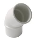 COUDE SIMPLE MALE/FEMELLE 45' DIAMETRE 32 BLANC - UCF4B