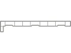 Appui de fenêtre PVC - STONOSIL blanc signalisation - long. 60 cm x larg. 25 cm x ep. 2 cm