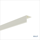 Couvercle d'angle (mâle)  3ml 50x50mm Crème Mat