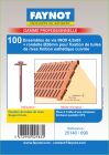 BLISTER 25 ENS VIS INOX 4.5X65 CUIVRE