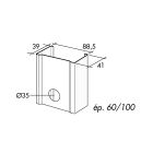 Montant 90 - long. 3,6 m x larg. 90 mm