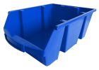 Bac à bec polypro - emboitables à vide - 28L- bleu