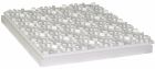 Plaque à plots pour plancher chauffant - Accroche étanche spécifique pour chape liquide - Pose guidée et multidirectionnelle du tube - PSE - 1150x870mm - Epaisseur totale : 67 mm - R 1,25 - Paquet de 8 - QB