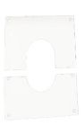 PLAQUE COUPE FEU DE PROPRETE DOUBLE PAROI Ø153 BLANC