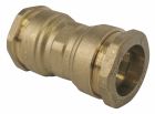 Raccord laiton manchon égal SUMO - Sens unique de montage pour plus de sécurité et une meilleure résistance - Tube PE diamètre 40mm - Résistant et fiable - ACS - Garantie 5 ans