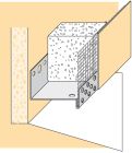 Départ de soubassement aluminium plis en U pour isolant 40mm - long. 3m