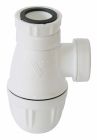 P416 - Siphon lavabo réglable avec joint intégré - En plastique blanc - Le raccordement se fait par emboîtement - Réglable en hauteur de 45 à 99 mm - Arrivée 33/42, sortie pour tube de 32 - garde d'eau 50mm