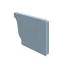 Talon moulurée droit - zinc - prePATINA clair