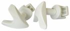 B21814B - Patères V pour sèche serviette Blanche - pour tube Rond à visser