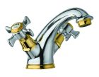 lavabo chambord chrome/or + vidage