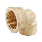 Coude laiton à souder - Femelle 12/14 - Pour tube cuivre Ø14 - Sachet de 2 pièces