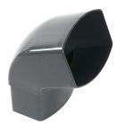 COUDE MALE/FEMELLE 67'30 POUR TUBE DE DESCENTE 105X76 TYPE OVATION 38 ANTHRACITE  - CM6GTA