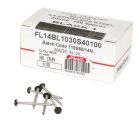 CLOU INOX EMBOUT PLASTIQUE LONGUEUR 30MM NOIR     - CI30N