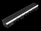 Caniveau profondeur 1 grille - long. 1m x larg. 100mm - classe D400