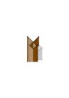 Cornière d'angle sortant PVC noir avec recouvrement pour plaque - long. 3,00m x ep. 25mm