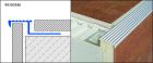 PROFILE DE CARRELAGE SOLID 110AE NEZ DE MARCHE STRIE ALU ARGENT 250CM 11MM - SOLID