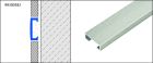 PROFILE DE CARRELAGE DURALIS DLA 62200SF LISTEL ALU CHROME BROSSE 250CM 20MM - DURALIS DLA