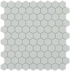 Mosaïque en verre recyclé - 909 NORDIC LIGHT GREY MT HEX 35X35MM
