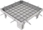 TAMPON A CARRELER ASSISTE B125 GALVA 600X600MM AVEC VERINS