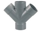 Culotte PVC Dble Prl FF 45° 100 GN