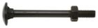 Boulon tête ronde collet carré 7x70 mm Acier Zingué Blister x 16 SWG