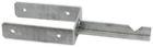 PIED DE POTEAU A VISSER  90 X 200 mm FORME T Acier - P/10