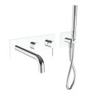 FACADE DE DOUCHE MITIGEUR 2 SORTIES AVEC DOUCHETTE PICCHE CHROME