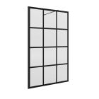 Paroi de douche - BLACK HEAVEN walk-in Frame - larg. 1 - 1,2 m x haut. 1,95 m